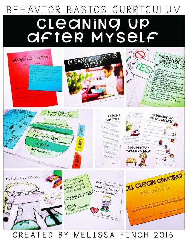 Cleaning Up After Myself- Behavior Basics Program for Special Education