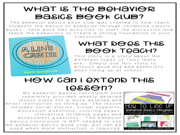 A Line Can Be- Behavior Basics Book Club - Image 4