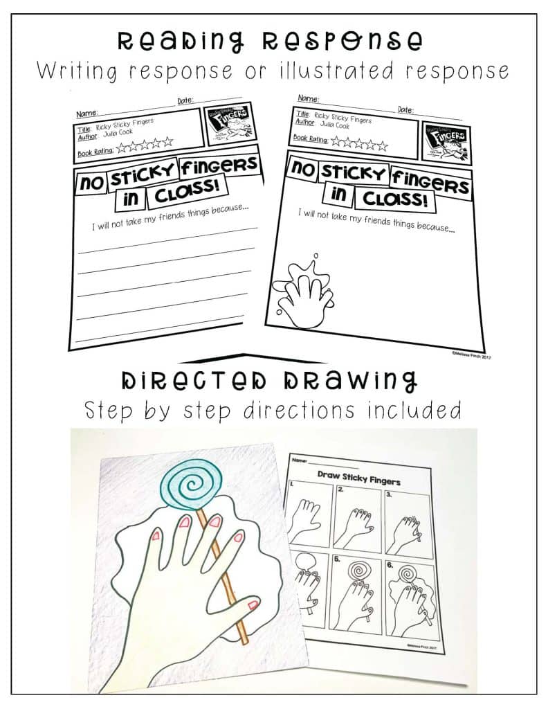 Ricky Sticky Fingers- Behavior Basics Book Club - Autism Adventures
