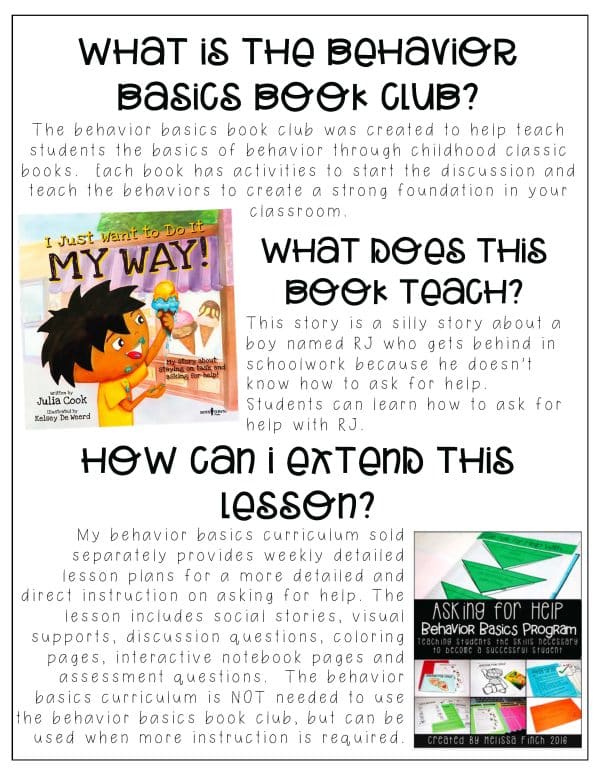 I Just Want To Do It Myself- Behavior Basics Book Club - Image 2