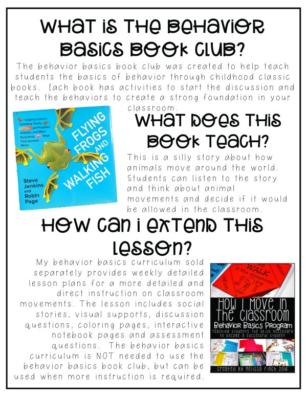 Flying Frogs and Walking Fish - Behavior Basics Book Club - Image 2