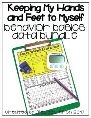 Keeping My Hands and Feet To Myself- Behavior Basics Data