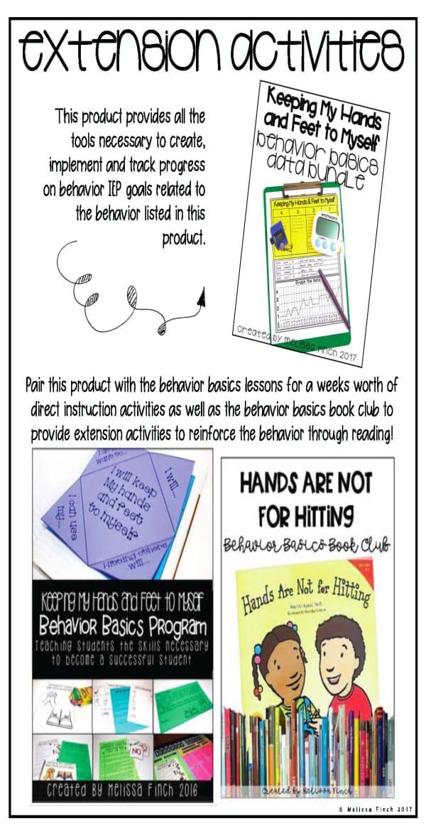 Keeping My Hands and Feet To Myself- Behavior Basics Data - Image 6