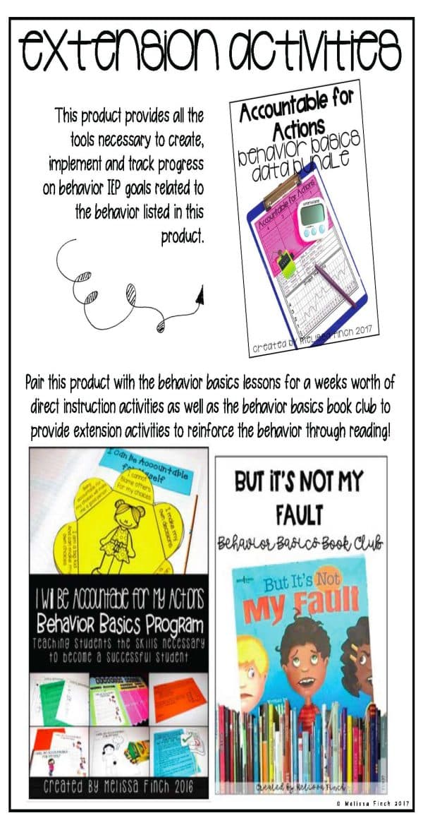 I Can be Accountable for Myself- Behavior Basics Data - Image 6