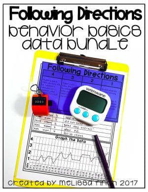 Following Directions- Behavior Basics Data