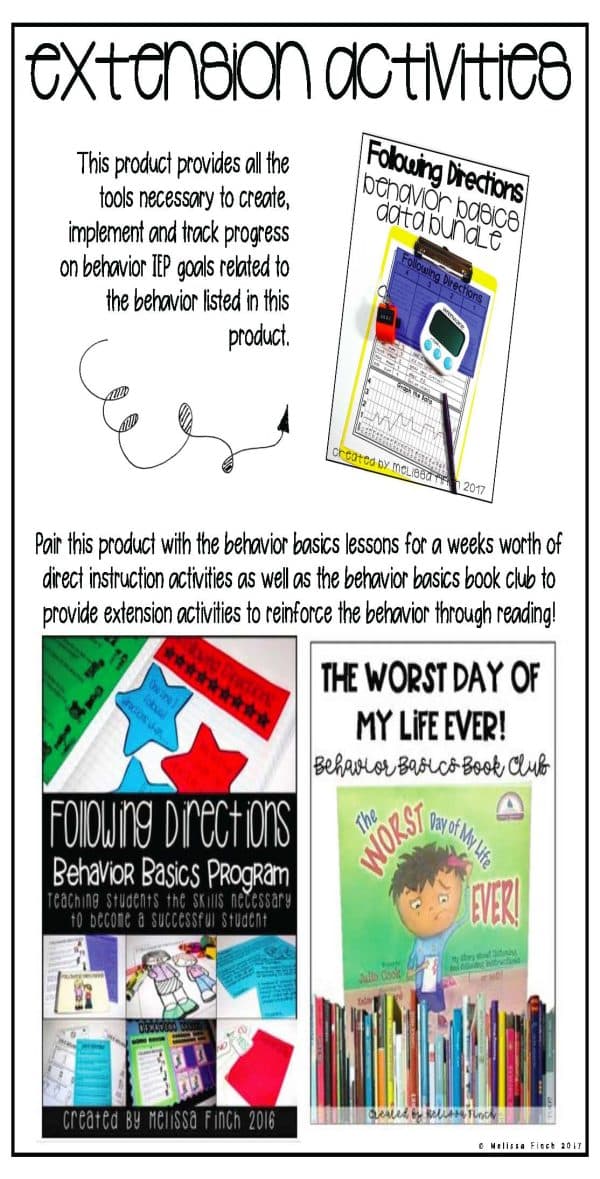 Following Directions- Behavior Basics Data - Image 6